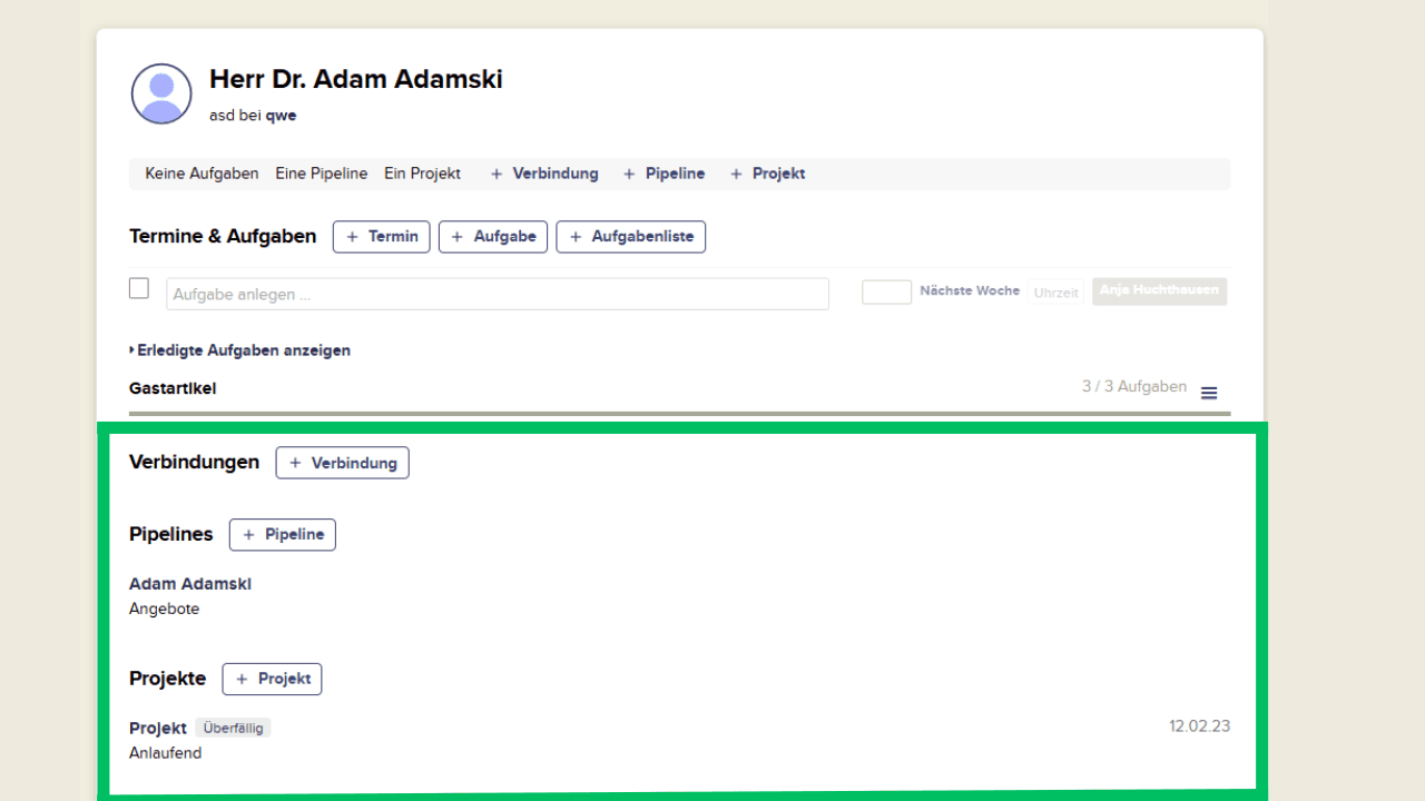 Neues Design von Verbindungen