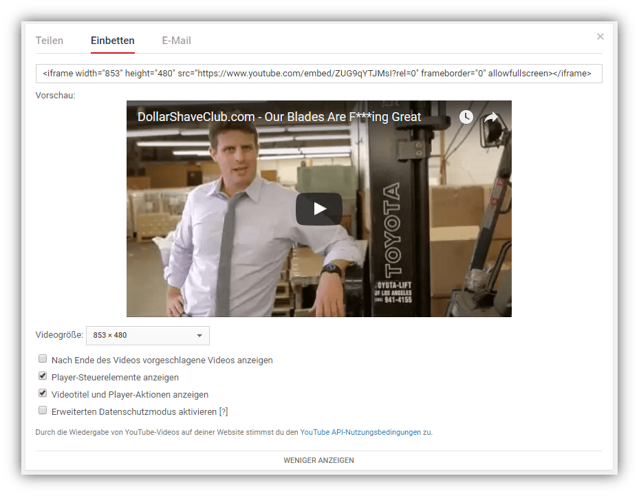 Videos bei YouTube einbetten Videos bei YouTube einbetten