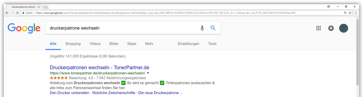 Google berücksichtigt Inhaltsverzeichnisse