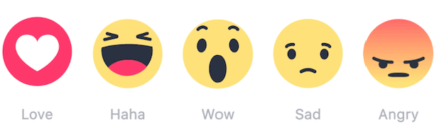Facebook Reactins